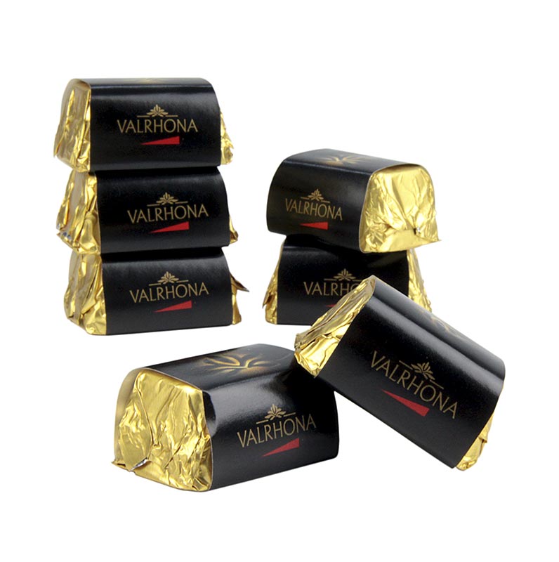 Valrhona Lingot Praline - Gianduja Mini Goldbarren, Knuspernougat - 2 kg, ca.200 Stück - Schachtel