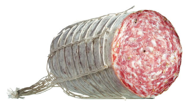 Salame Finocchiona, salami potongan sejuk dengan adas, bonfatti - lebih kurang 3kg - sekeping