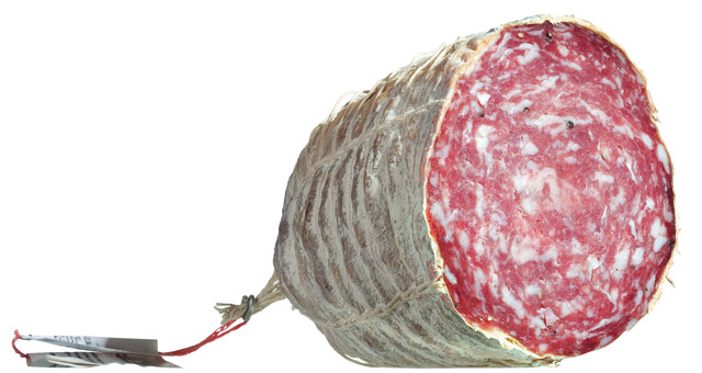Salame Zia, kallskuret salami med peppar och vitlok, Bonfatti - ca 2,5 kg - Bit