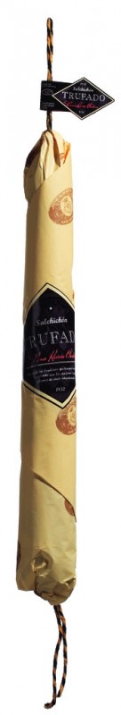 Salchichon Trufado de Vic, Vicin tryffelisalami koristepakkauksessa, Casa Riera Ordeix - noin 300 g - Pala