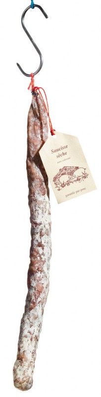 Saucisse seche, loftthurrkadh blatt salami, Pelizzari - ca 250 g - Stykki