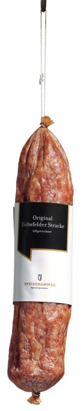 Alkuperainen Eichsfelder Stracke, 55 mm, Eichsfelder Stracke, ilmakuivattu vahintaan 6 kuukautta, ruokakomero - noin 500 g - Pala
