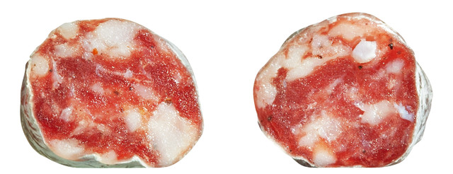Salami Unfuet de Vic, mini salamis espanoles en exhibicion, Casa Riera Ordeix - 30 x 50 g aproximadamente - embalar