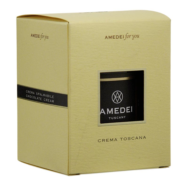 Amedei Crema Toskana - Schokoladencreme - 200 g - Glas Amedei Crema Toskana - Schokoladencreme - 200 g - Glas