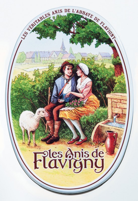 Godis anis, display, godis med anis, display, Les Anis de Flavigny - 12 x 50 g - visa