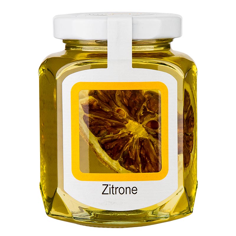 Akazienhonigzubereitung mit getrockneter Zitrone, imhonig - 250 g - Glas Akazienhonigzubereitung mit getrockneter Zitrone, imhonig - 250 g - Glas