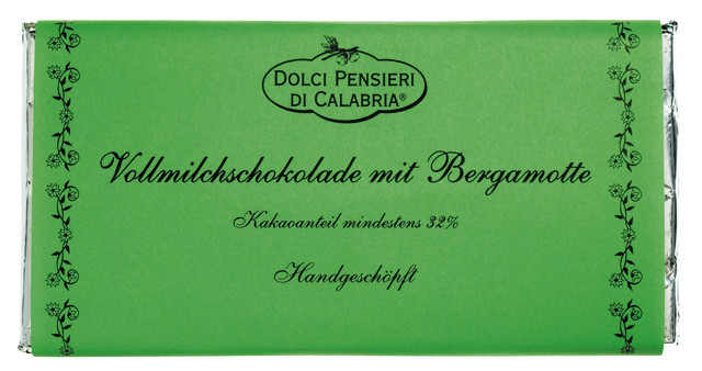 Cioccolato latte al bergamotto, coklat susu dengan bergamot, dolci pensieri - 100 g - papan hitam Cioccolato latte al bergamotto, coklat susu dengan bergamot, dolci pensieri - 100 g - papan hitam