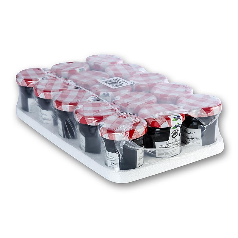 Portions-Konfitüre Heidelbeere, Bonne Maman - 450 g, 15 x 30 g - Packung Portions-Konfitüre Heidelbeere, Bonne Maman - 450 g, 15 x 30 g - Packung