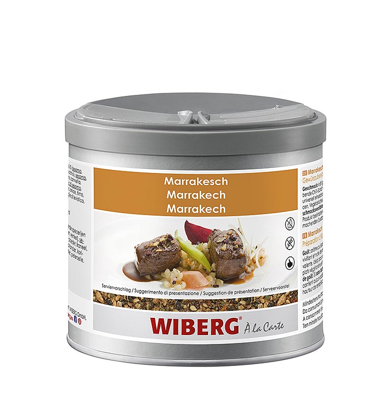 Wiberg Marrakech Style, maustevalmiste paahdetuilla mausteilla - 260g - Aromilaatikko