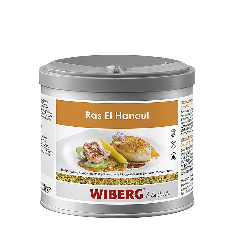Wiberg Ras El Hanout, preparacion de especias orientales - 250 gramos - caja de aromas