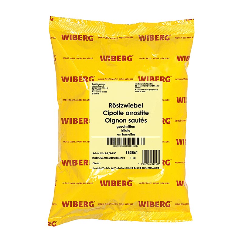 Cebola frita Wiberg, fatiada - 1 kg - bolsa