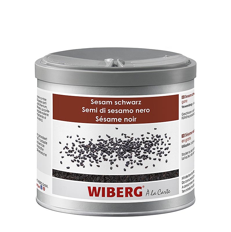 Gergelim Wiberg, preto - 300g - Caixa de aromas