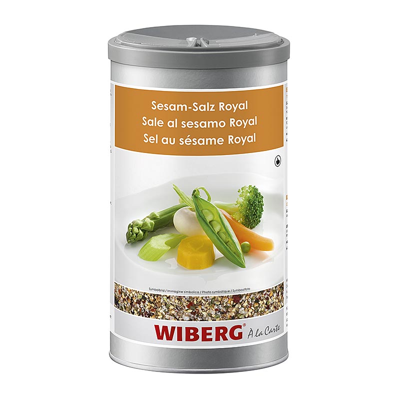 Wiberg Sesame Royal, dengan garam laut dan alga nori - 600 gram - Kotak aroma