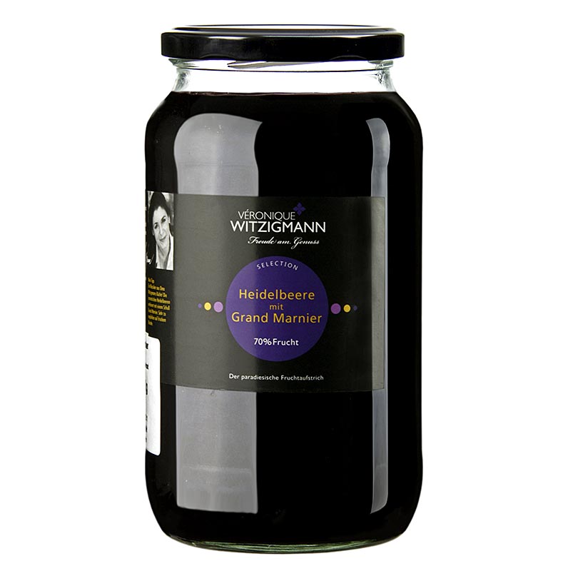 Heidelbeere mit Grand Marnier - Fruchtaufstrich Veronique Witzigmann - 1 kg - Glas Heidelbeere mit Grand Marnier - Fruchtaufstrich Veronique Witzigmann - 1 kg - Glas