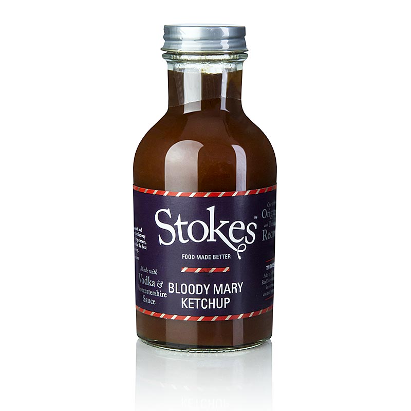 Ketchup de tomate Stokes Bloody Mary, picante - 256ml - Botella