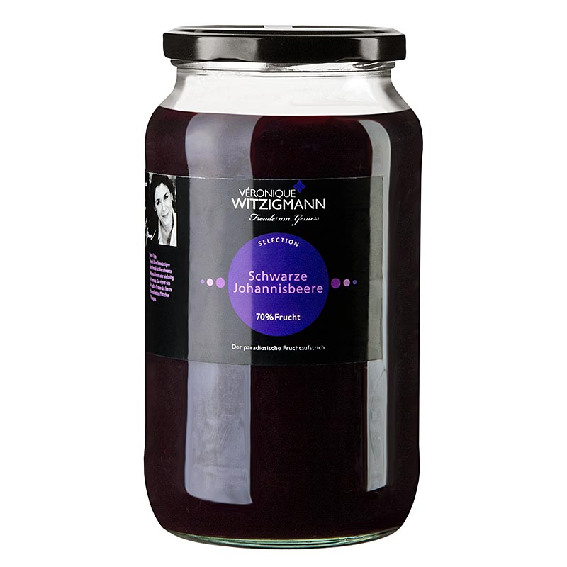 Schwarze Johannisbeere - Fruchtaufstrich Veronique Witzigmann - 1 kg - Glas Schwarze Johannisbeere - Fruchtaufstrich Veronique Witzigmann - 1 kg - Glas