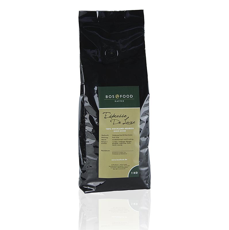 De Luxe - Espresso, 100% Arabica, ganze Bohnen - 1 kg - Aromatüte De Luxe - Espresso, 100% Arabica, ganze Bohnen - 1 kg - Aromatüte