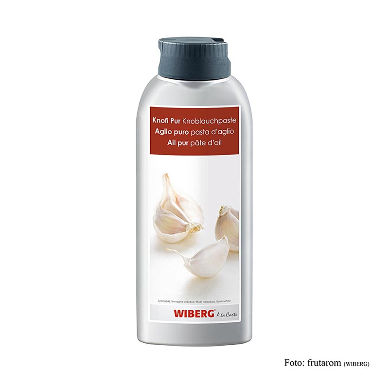 Wiberg Knofi pasta bawang putih yang murni dan kuat - 900 gram - botol PE