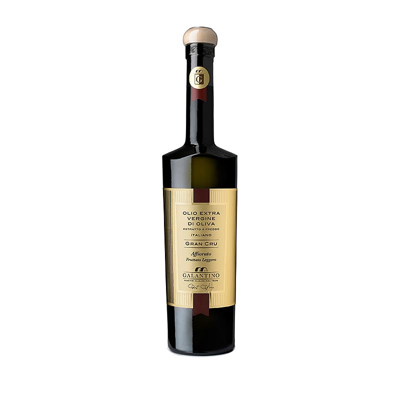 Aceite de oliva virgen extra Galantino Gran Cru Affiorato, delicadamente afrutado - 500ml - Botella