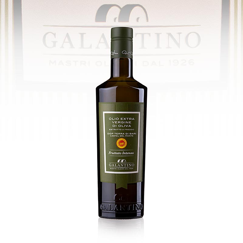 Azeite virgem extra, Galantino Terra di Bari DOP / DOP, poderosamente frutado - 500ml - Garrafa Azeite virgem extra, Galantino Terra di Bari DOP / DOP, poderosamente frutado - 500ml - Garrafa