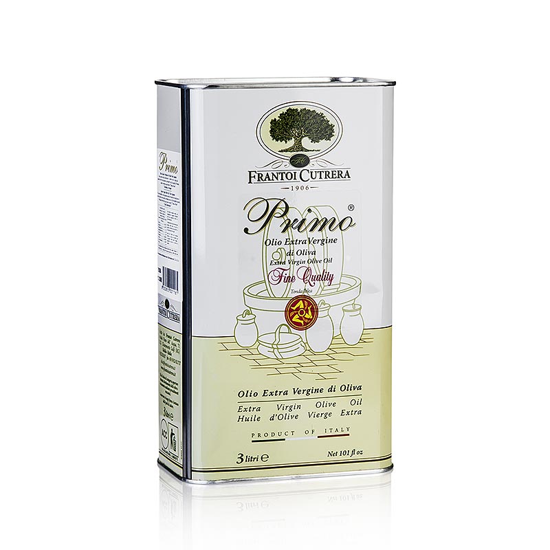 Extra virgin olivenolje, Frantoi Cutrera Primo Monti Iblei, 100 % Tonda Iblea - 3 liter - beholder