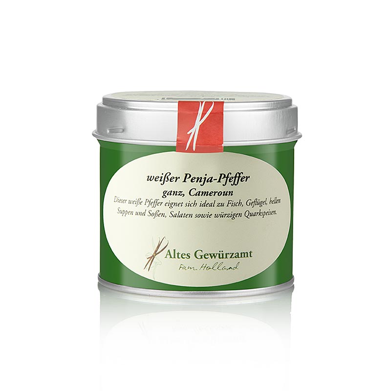 Pepe bianco Penja, intero, Camerun, Old Spice Office, Ingo Holland - 90 g - Potere