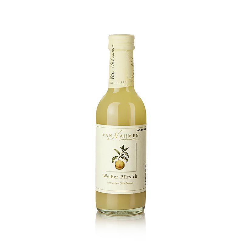 van Nahmen - Nectar de pressec blanc de pressecs primerencs, 45% de suc directe - 250 ml - Ampolla