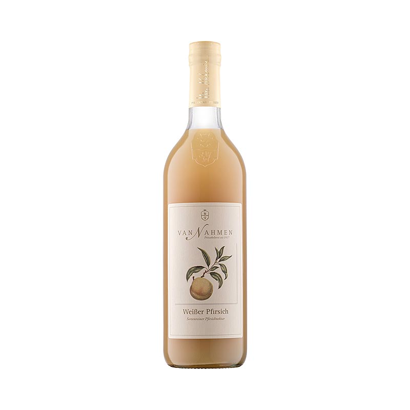 van Nahmen - Nectar de pessego branco de pessegos precoces, 45% de suco direto - 750ml - Garrafa