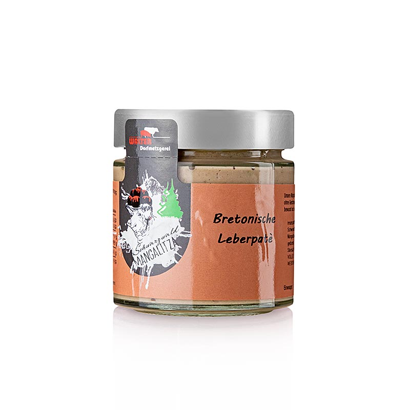 Pate di fegato bretone, del maiale di lana Mangalitza - 150 g - Bicchiere