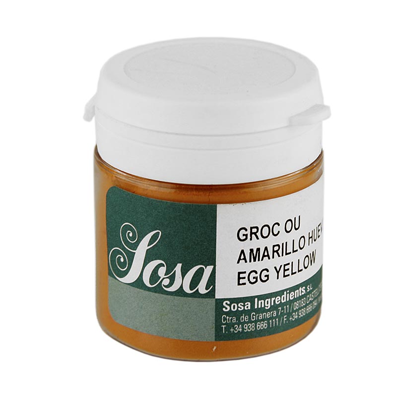 Lebensmittelfarbe, eigelb, wasserlösliches Puder, Sosa - 50 g - Pe-dose Lebensmittelfarbe, eigelb, wasserlösliches Puder, Sosa - 50 g - Pe-dose