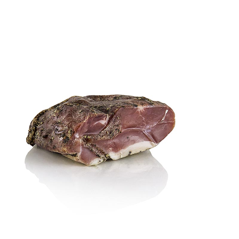 Lomo Serrano - Lomo de cerdo Duroc en una sola pieza, Espana - aproximadamente 350 gramos - vacio