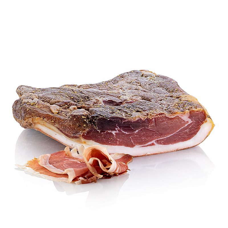 Ham mentah VULCANO, dikeringkan di udara selama 8 bulan, dari Styria - sekitar 5kg - kekosongan