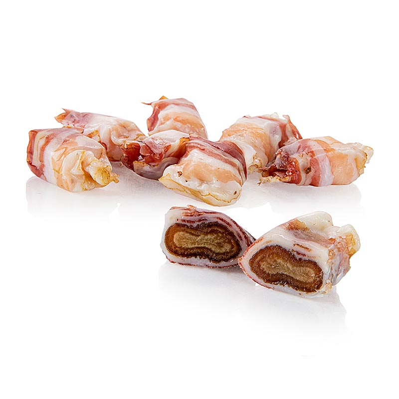 Datteri al bacon VULCANO, bacon e datteri premium, dalla Stiria - 120 g - scatola