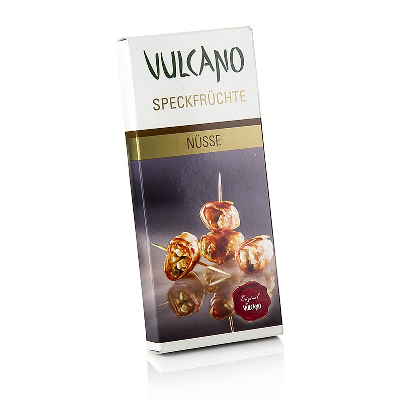 VULCANO-pekonissasanpahkinat, premium-pekoni ja saksanpahkinat Steiermarkista - 120g - laatikko