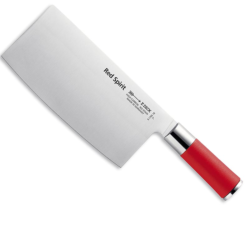 Serie Red Spirit, cuchillo de chef chino para cortar, 18cm, GRUESO - 1 pieza - caja