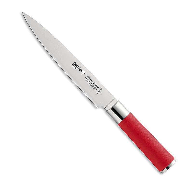 Serie Red Spirit, cuchillo para filetear / cuchillo para filetear, flexible, 18cm, GRUESO - 1 pieza - caja