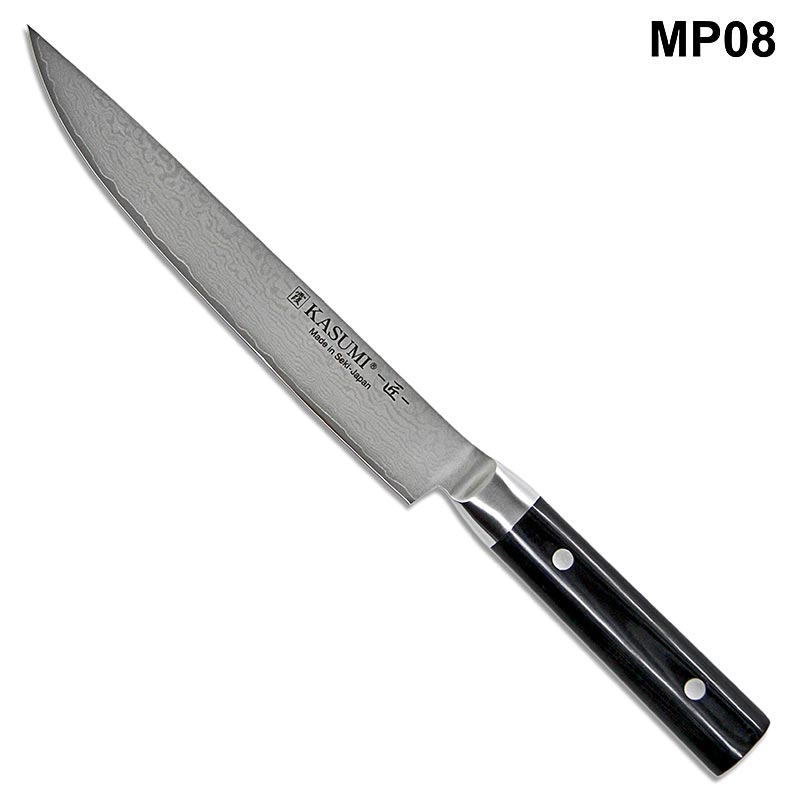 Ganivet de carn Kasumi MP-08 Masterpiece Damasc, 20cm - 1 peca - Caixa