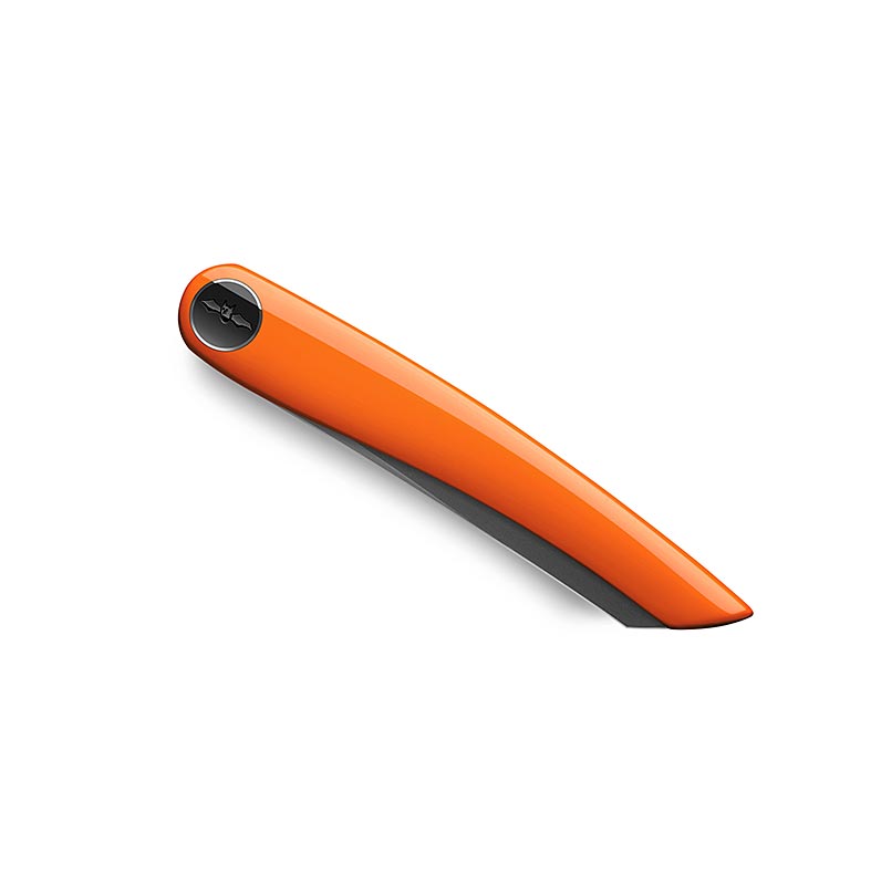 Nesmuk Janus fallkniv (mapp), 202mm (115mm stangd), orange pianolack - 1 del - lada