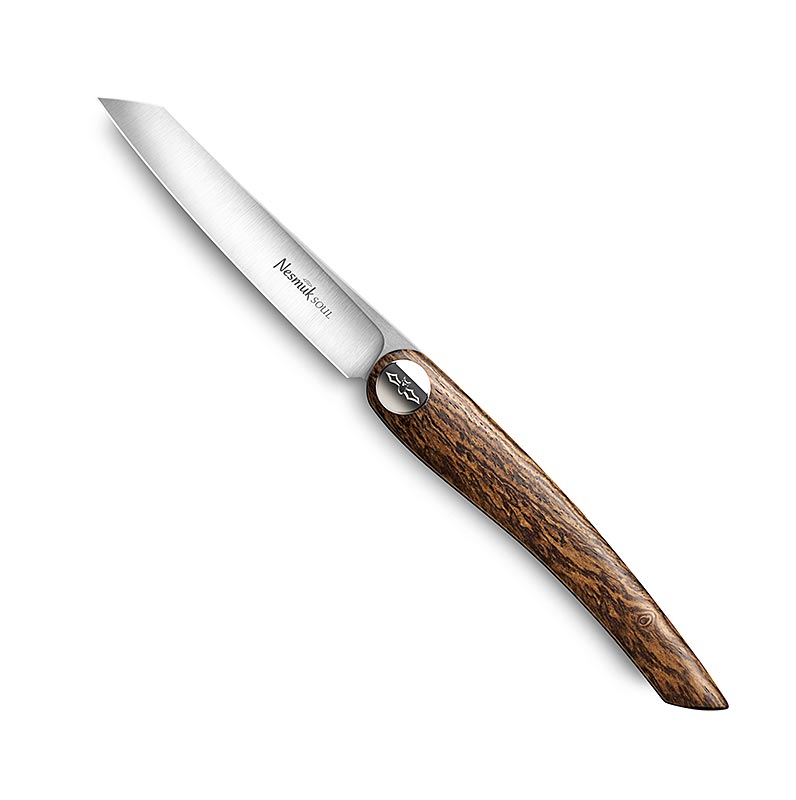 Coltello pieghevole Nesmuk Soul (folder), 202mm (115mm chiuso), manico Bocote - 1 pezzo - scatola