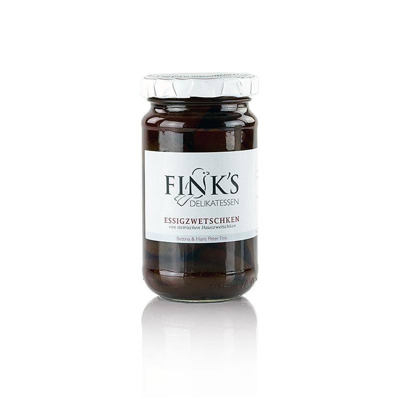 Plum cuka, dengan plum rumah Styrian Finks delicatessen - 220g - kaca