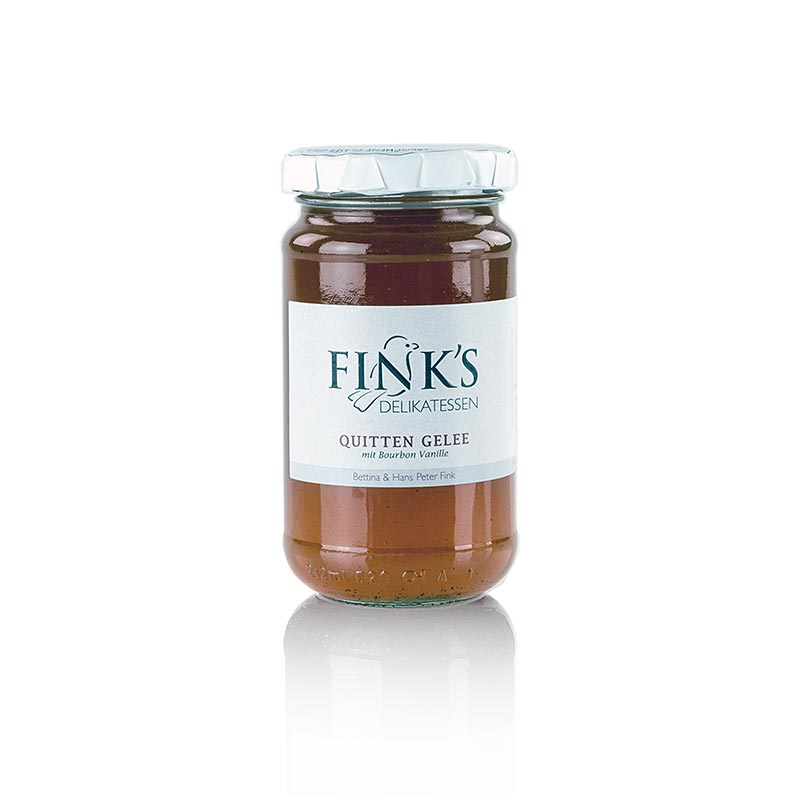 Geleia de marmelo, com delicias de baunilha Fink - 220g - Vidro Geleia de marmelo, com delicias de baunilha Fink - 220g - Vidro