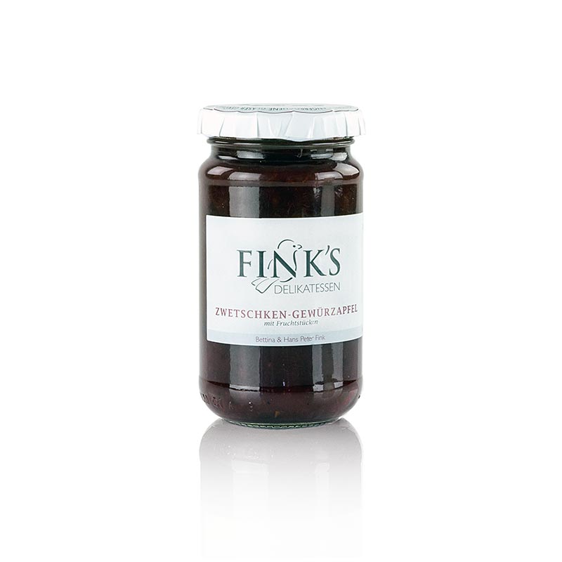 Marmellata leggera di mele speziata alla prugna Fink`s Delikatessen - 220 g - Bicchiere