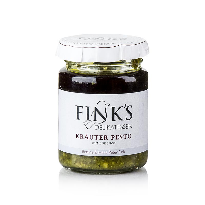 Pesto alle erbe con lime Le prelibatezze di Fink - 80 g - Bicchiere