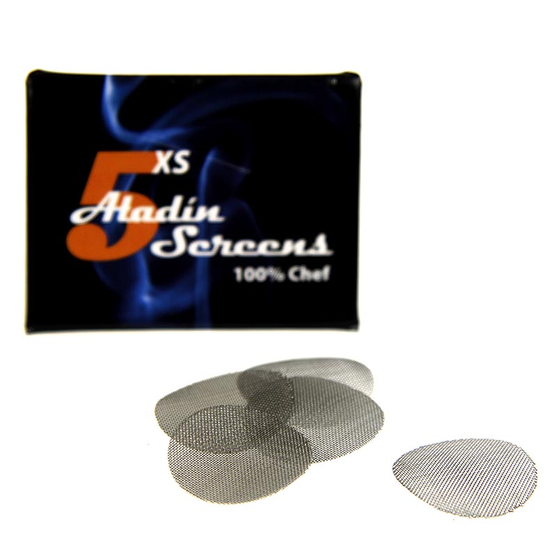 Telas de fumar XS para cachimbo Super - Aladin-Profi, Ø 20mm - 5 pecas - caixa