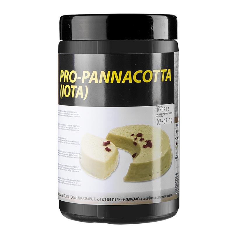 Pro Pannacotta Carragenina, estabilizador, texturizador, Sosa, E407 - 800g - Pe pode