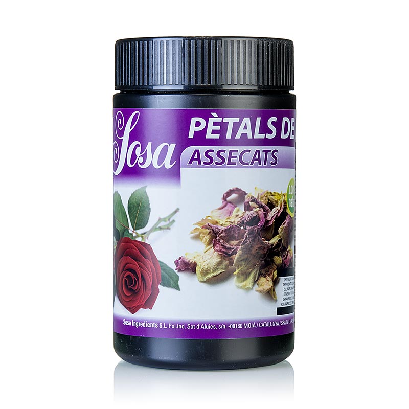 Petali di rosa essiccati Sosa, non canditi (38934) - 80 g - Pe puo