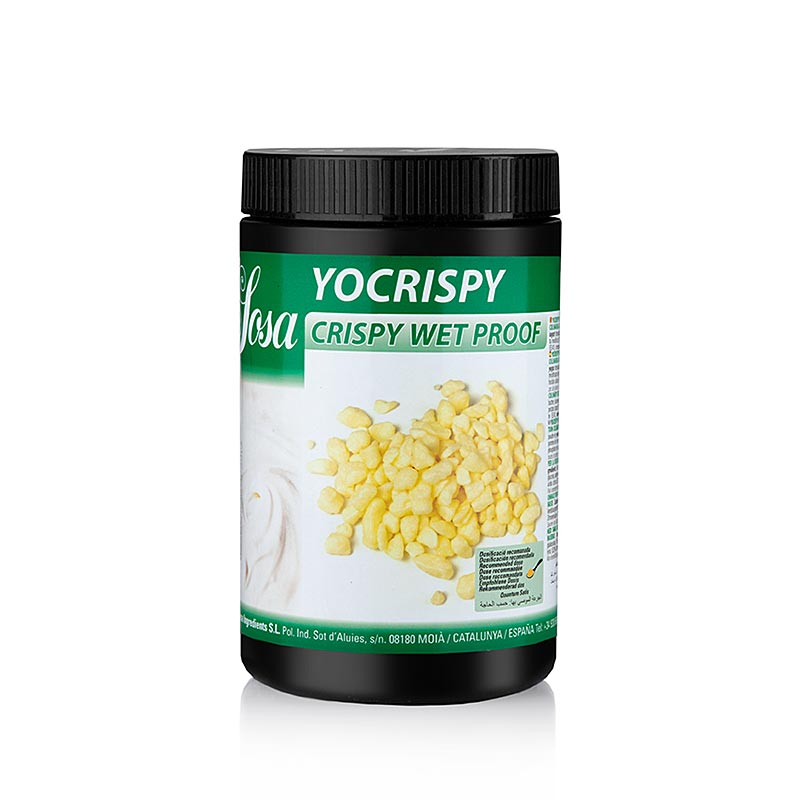 Sosa Crispy - Yoghurt, vattalig, overdragen med kakaosmor (40390) - 400 g - PE-dos