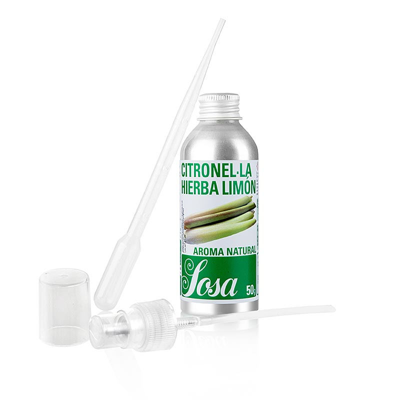 Aroma Natural Limoncillo, liquido, Sosa - 50 gramos - botella de aluminio