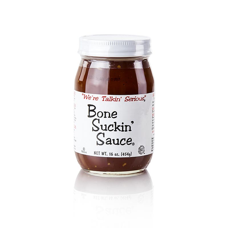Bone Suckin Sauce Regular, BBQ Sauce, Fords Food - 473 ml - Glas Bone Suckin Sauce Regular, BBQ Sauce, Fords Food - 473 ml - Glas