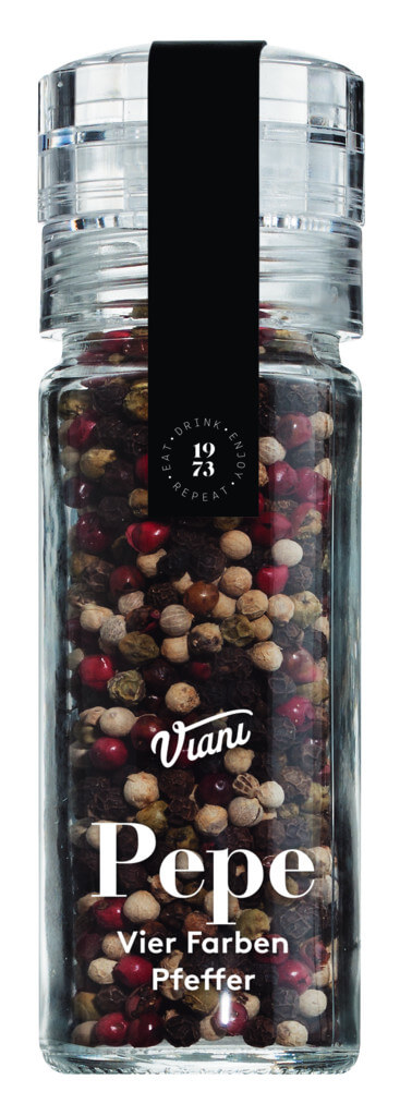 Fyra - Farger - Peppar, Mill, Pepe quattro colori, Viani Alimentari - 50 g - Bit
